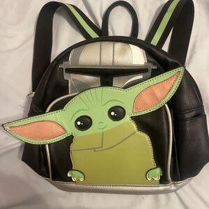 Baby Yoda Grogu Star Wars Madalorin Mini Backpack RARE HTF